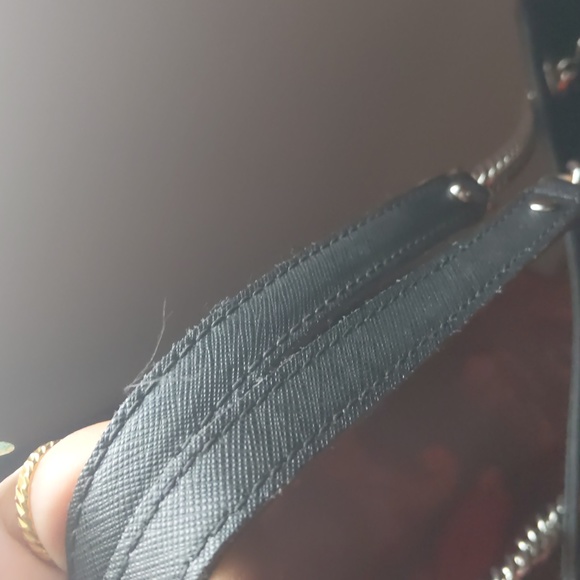 Michael Kors Black and Silver Monogram Purse - Picture 10 of 11